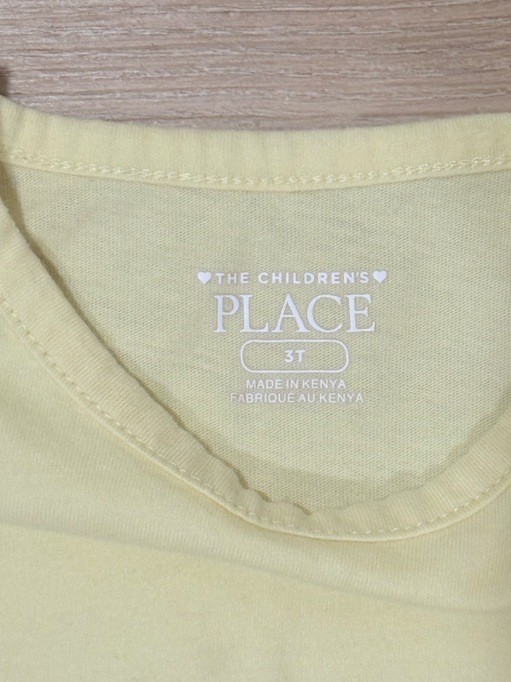 ⭐ 5/$20⭐️ The Children's Place Yellow Tie-Front Play Tee 3T - Picture 4 of 4